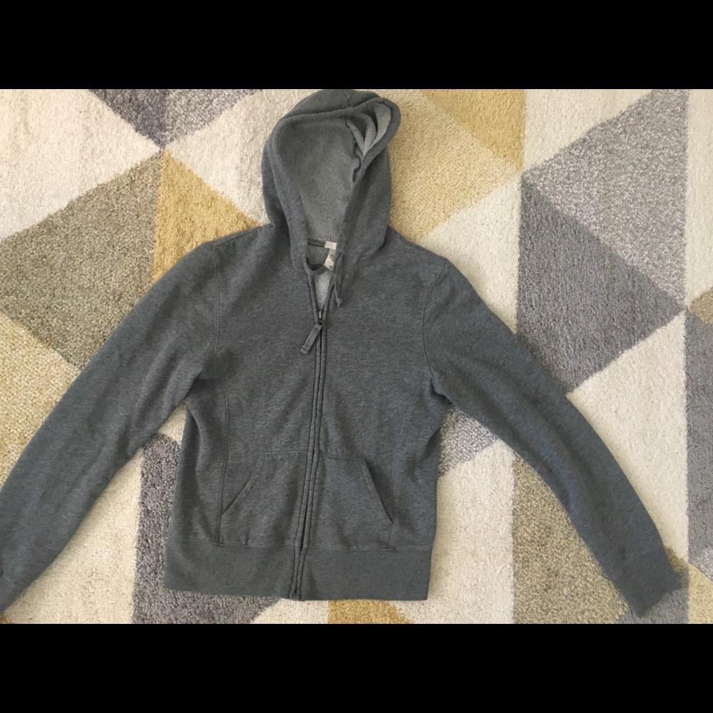 Old Navy grey zip up hoodie, XS/S